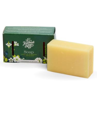 The Handmade Soap Company Soap Bar Lavender Rosemary Thyme & Mint Handmade Bar of Soap Natural Bar Soap Organic Bath Soap Cruelty Free & Vegan Hand Soap Bar 3.5 oz