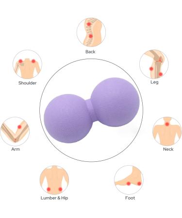 Happystream Hard Peanut Massage Ball - Double Lacrosse Deep Tissue Roller for Physiotherapy & Muscle Relaxation - Buy Online on GoSupps.com