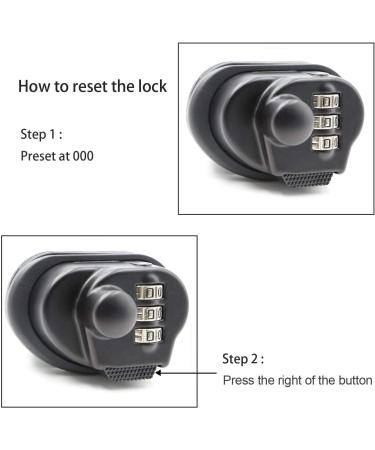 Mizzuco Trigger Lock - 3 Digit Combination Gun Lock in Black - Buy Online on GoSupps.com