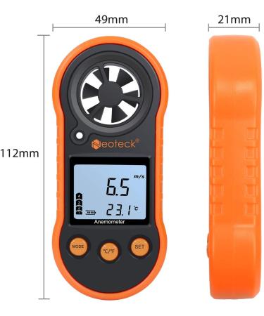 Neooteck Digital Anemometer - Measure Wind Speed & Temperature for Windsurfing Kites Sailing & Surf Fishing - Buy Online on GoSupps.com