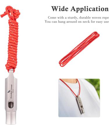 Ibasingo Titan Whistle - Loud Emergency Survival Tool with Lanyard for Camping Hiking Sports & Training | Keychain Pipe Signal Model TI9015O - Buy Online on GoSupps.com
