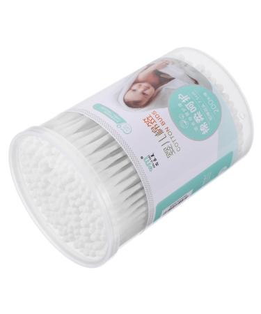 FRCOLOR 400 Pcs Earbuds Makeup Cotton Pads Cotton Swabs Daily Ear Buds Cotton Balls Buds Swabs with 2 Different Heads Amezon Earplugs Makeup Tool Swab Baby White Disposable