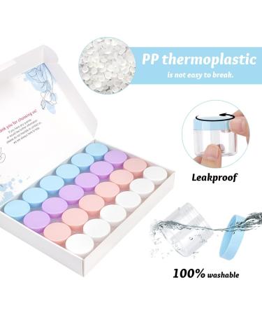 Belicoo 24-Pack 20ml Empty Cream Cans with Screw Caps | Multi-Colored Cosmetic & Lotion Containers for International Shipping - Buy Online on GoSupps.com