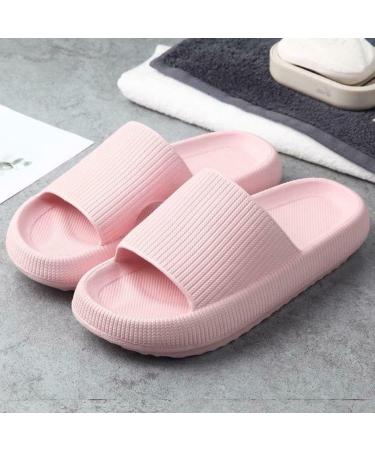 Sliders Cloud Slippers Women Men Non-Slip Mens Womens Slippers Cloud Sliders Soft Flip Flops with Thick Sole for Shower Bathroom Pool Beach 4.5 UK Pink - Buy Online on GoSupps.com