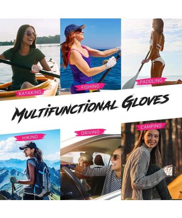 ManiGlovz - UV Protective Fingerless Gloves for Gel Manicures & Outdoor Activities - White Feather - Buy Online on GoSupps.com