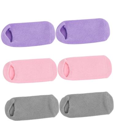 Beaupretty 6 Pairs Foot Gel Socks Foot Hydration Socks Foot Softening Socks Gel Moisturizing Socks Moisturizing Socks for Foot Care Spa Gel Socks Miss Nursing Cover Ordinary Vegetable Gel