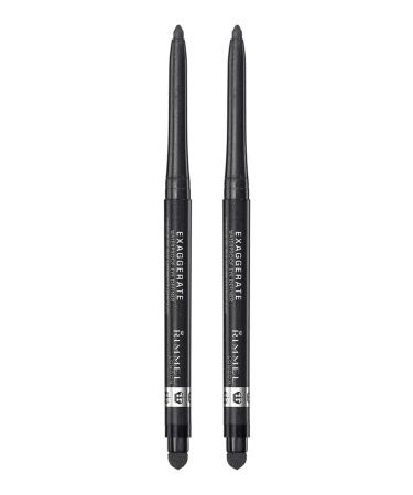 Rimmel Exaggerate eye definer  starlit black  Pack of 2 2 Count (Pack of 1) Starlit Black