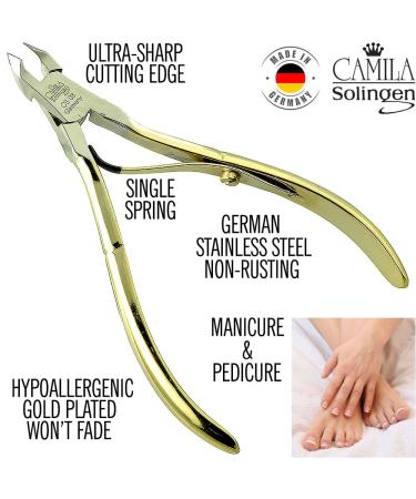 Camila Solingen CS08 Professional Nail Cuticle Trimmer from Germany - Stainless Steel, Anti-Corrosive, 5mm Blade for Manicure and Pedicure - Buy Online on GoSupps.com