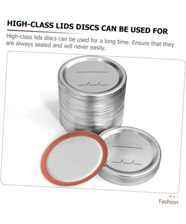 Yardwe 120 Pcs Mason Jar Lids Mason Canning Lids Things Canning Lids Wide Mouth Ball Jars Metal Lid Caps Mason Jars Disc Jar Lid Covers Mason Jar Sealing Lid Tinplate Split Sealing Cap - Buy Online on GoSupps.com