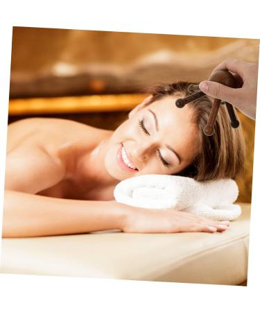 Plafope Wooden Head Massager - 5-Claw Scalp Massager for Relaxation & Stress Relief - Practical Massage Device for All - Buy Online on GoSupps.com