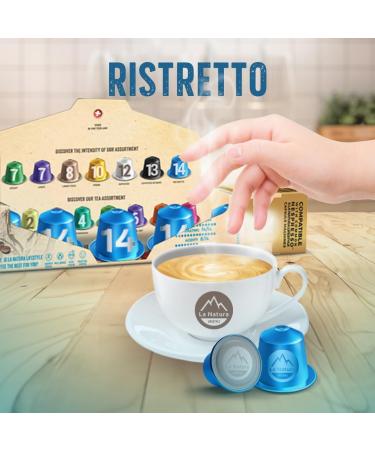 La Natura Lifestyle 120x Ristretto coffee capsules compatible with Nespresso capsule machines | made of aluminium | 100% recyclable - Buy Online on GoSupps.com