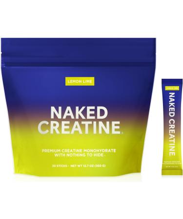 NAKED Strawberry Lemonade BCAAs 501g (34 Servings) Lemon Lime Creatine Stick Packs (30 Count) Vegan Non-GMO Gluten Free Soy Free No Additives - Buy Online on GoSupps.com