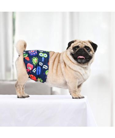 Cutebone Male Washable Dog Diapers - 3 Pack Reusable Belly Bands for High-Suction Protection | Flexible Velcro | Size L (43-53.5cm) - Buy Online on GoSupps.com