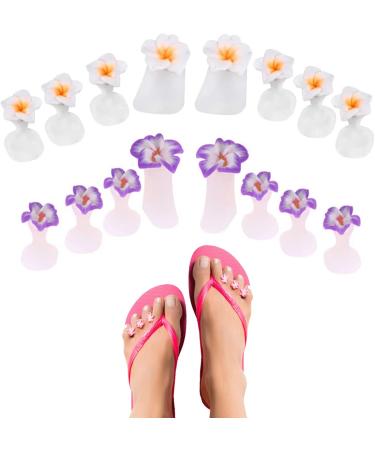 Silicone Flower Toe Separator Spacers - 16-Piece Set for Nail Art & Pedicures - Buy Online on GoSupps.com