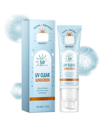 Sunscreen Spf 50 for Women- Suncream Factor 50 - Refreshing and Non-stick - Spf 50 Face Moisturiser - Mild and Non-irritating Sunscreen