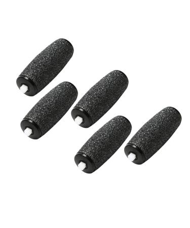 Lurrose 5pcs Extra Coarse Roller Head Replacement Electronic Foot File with Diamond Crystals Perdicure Accessories