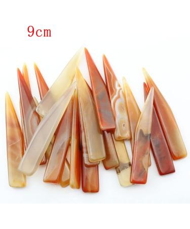 ZYAMY 3-IN-1 Burnisher 8cm/9cm/10cm Polishing Agate Knife for Gold & Silver Scraping - Random Color - Buy Online on GoSupps.com