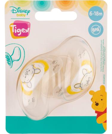Tigex Winnie Pacifier Silicone for 6+ Months | Safe & Comfortable Baby Soother - International Shipping Available - Buy Online on GoSupps.com