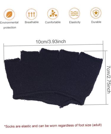 Beavorty 8 Pairs No-Show Socks for Women & Men | Comfortable Low Half-Hand Socks Ideal for Sandals | Forefoot Socks for All-Day Wear - Buy Online on GoSupps.com