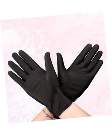 Healeved 6 Pairs Elastic Etiquette Gloves Sunscreen Gloves Warm Work Gloves Spa Lotion Glove Moisturizing Glove Protective Labor Gloves Black Cotton Gloves Dry White Gloves Travel Jewelry - Buy Online on GoSupps.com
