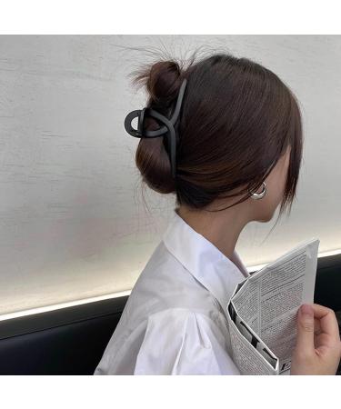 6 Pcs Large Hair Claw Clips for Thin and Thick Hair Non-slip Matte Hair Clips Styling Accessories for Women Girls (Black) - Buy Online on GoSupps.com
