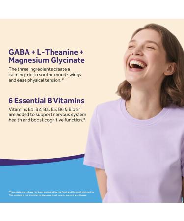 Doctor's Recipes GABA Magnesium Glycinate L-Theanine Supplement GABA (Gamma-Aminobutyric Acid) 500mg Vitamin B6 B1 B2 B3 B5 Biotin Calm Sleep Relaxation Mood Support 90 Veggie Capsules - Buy Online on GoSupps.com