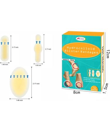 HEIMEABI Hydrocolloid Bandages - Waterproof Blister Pads for Heels, Acne Prevention & Skin Care - One Size - Buy Online on GoSupps.com