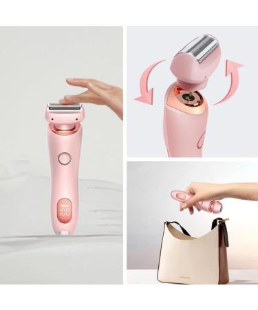 Duskofficial Razor Dusk Official Shaver Dusk Official Electric Razor Electric Waterproof Shaver for Women Womens Shaver for Legs Portable Rechargeable Bikini Trimmer (Pink) - Buy Online on GoSupps.com