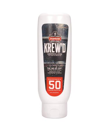 Ergodyne KREW'D 6351 Sunscreen Lotion  Broad Spectrum  SPF 50  8 oz 8 Ounce Each