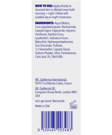 Purifide by Acnecide Post-Breakout Niacinamide Serum with Bakuchiol for Acne Prone Skin & Blemish Control 30ml - Buy Online on GoSupps.com
