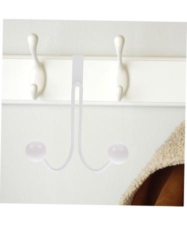 FELTECHELECTR 2pcs Double Hook Hooks Clothes Hangers Over Door Towel Rack Door Hook Hanger Coat Hook Multifunction 14x9cm White - Buy Online on GoSupps.com