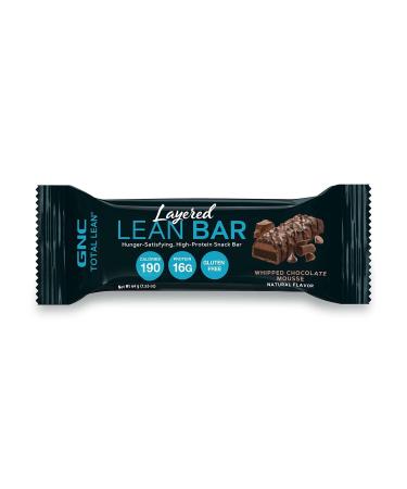 GNC Total Lean Layered Lean Bar - High-Protein Whipped Chocolate Mousse Snack | Hunger-Satisfying | 5 Bars - International Shipping Available - Buy Online on GoSupps.com