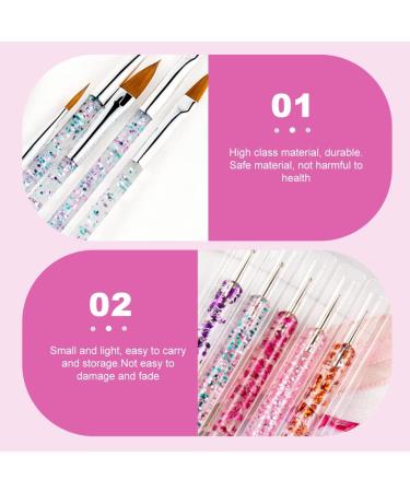 Minkissy 1 Set Nail Art Brush Set Nail Art Tools Wear-resistant Nail Pens Wear-resistant Nail Tools Pro Tools Professional Dotting Tools Manicure Tools Major Plastic Light Pen - Buy Online on GoSupps.com