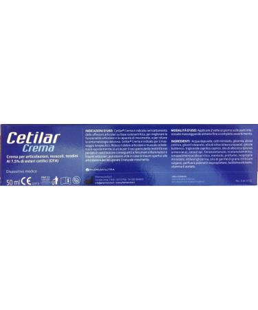  PHARMANUTRA Tolstoi Pharmacy_CETILAR CREAM FOR JOINTS MUSCLES AND TENDER FLAWS 50 ML - Buy Online on GoSupps.com