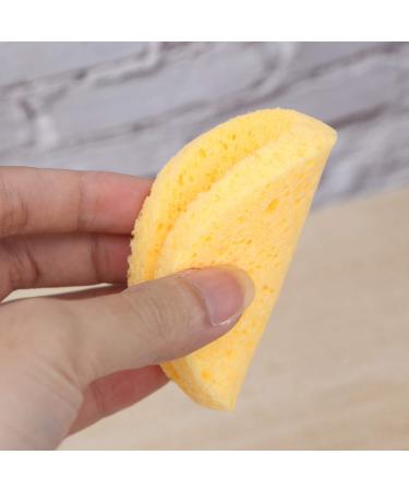 FRCOLOR 20 Pcs Yellow Beauty Sponges - Makeup Puffs & Cleansing Facial Sponges for Flawless Skin Care - Buy Online on GoSupps.com