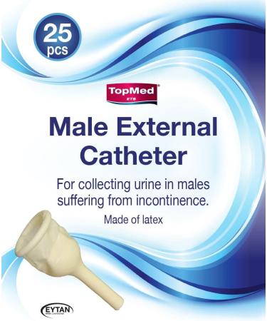 25 Count Male External Catheter Urinal Bags - Single Use, Small 20mm (0.8 Inch) - Quick Relief - Buy Online on GoSupps.com