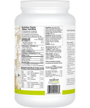 Prairie Naturals Lean Whey Protein Vanilla Cream Powder 908 Gram - Buy Online on GoSupps.com