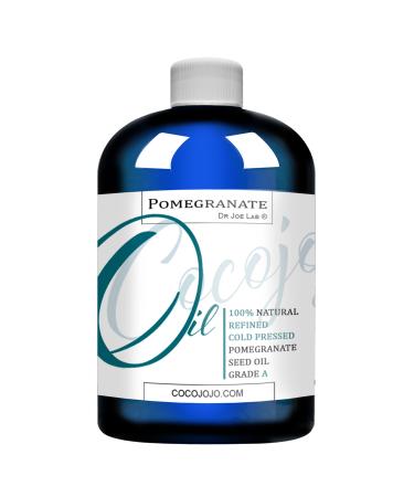 cocojojo Pomegranate Oil 100% Pure Seed Oil Cold Pressed 8 oz Refined Skin Hair Nails Cuticles Premium Grade 8 Fl Oz (Pack of 1)