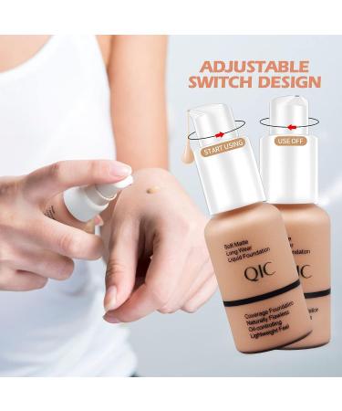 Matte Liquid Foundation 30ml - Full Coverage, Long Lasting & Waterproof Natural Makeup (102 Nude) - Buy Online on GoSupps.com