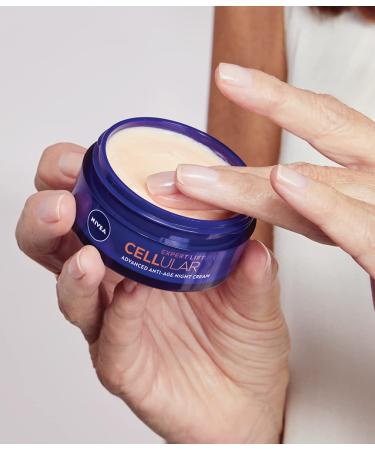Nivea Hyaluron Cellular + Elasticity Night Cream | Anti-Wrinkle & Firming Face Cream - Buy Online on GoSupps.com