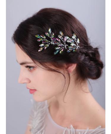 JWICOS Bridal Wedding Crystal Hair Pins - Pack of 3 (Blue Silver) - Hair Accessories for Women and Girls - Buy Online on GoSupps.com