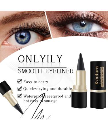 Black Eyeliner Pencil Ksndurn 2 PCS Gel Eyeliner - Matte Quick-dry Eyeliner Pencil/Cream Eyeliner Tool Smudge Proof and Waterproof Eyeliner Pencil - Buy Online on GoSupps.com