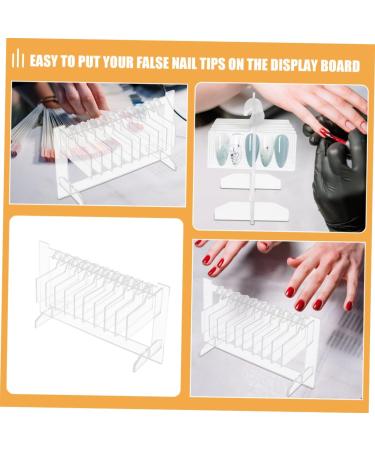 PLAFOPE 2 Sets Nail Display Board Nail Tips Display Holder Nail Art Display Holder False Nail Display Stand Nail Charm Storage Holder Manicure Supplies Nail Art Decor Manicure Art Supply - Buy Online on GoSupps.com