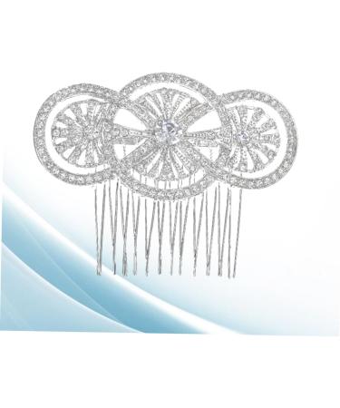 MUSISALY Bridal Headdress Tiara Wedding Headpiece Bridal Hair Comb Bride European and American Hairpin - Buy Online on GoSupps.com