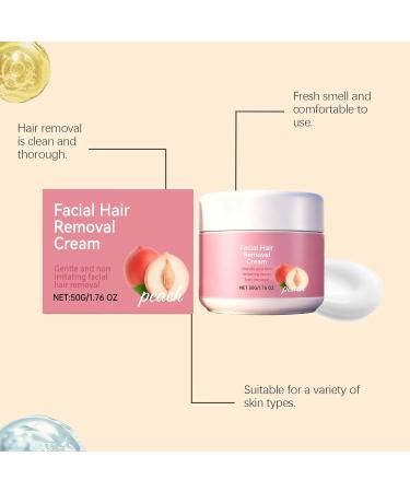  BRVLY Facial hair removal cream for women and men soothing and moisturizing cream for sensitive hair lip hair removal shaving cream/for women non-irritating for all skin types (5) - Buy Online on GoSupps.com