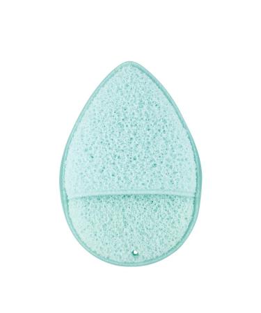 2 pieces/set face sponge-water-drop-shaped cleaning sponges with lanyard face peeling deep pore supplies (random colors)
