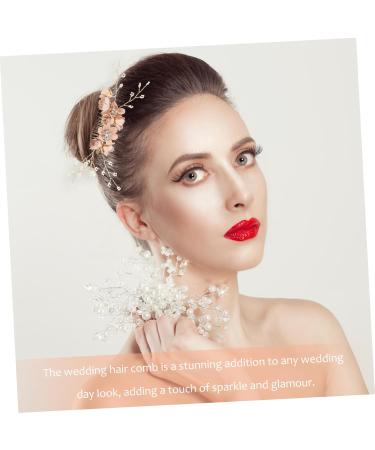 Healeved Flower Hair Comb Decorative Hair Comb for Women Hair Comb for Wedding Side Hair Comb Hair Accessories for Women Hair Comb for Women Accessories Wedding Hair Clip Wedding Hair Comb - Buy Online on GoSupps.com