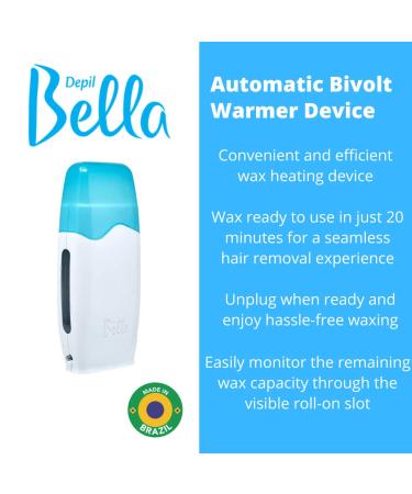 Depil Bella Wax Roller Kit for Hair Removal | Honey and Propolis Formula | At-Home & Professional Waxing | Warmer Device & Accessories - Buy Online on GoSupps.com
