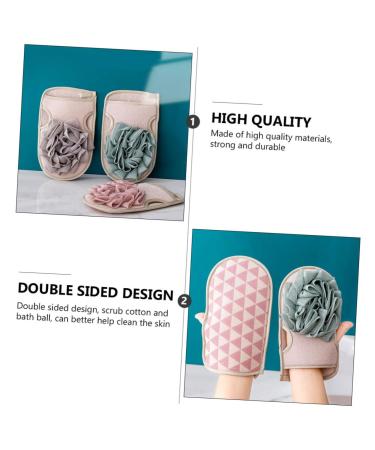 Angoily 3pcs Mud Scrubbing Gloves & Bath Tools | Exfoliating Scrubbers Loofahs & Sponges for Body & Face - International Shipping Available - Buy Online on GoSupps.com