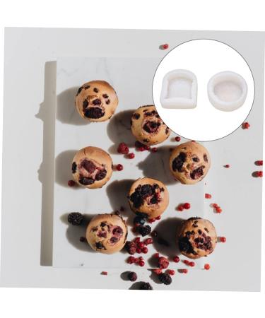 MAGICLULU 4 Pcs Cake Mold Chocolate Making Ice Ball Mold Soap Candle Silicone Mould Egg Tart Silicone Muffin Molds Chocolate Molds Mini Soaps Aroma Household Silica Gel White Accessories Whitex2pcs 9X8X2.6CMx2pcs - Buy Online on GoSupps.com